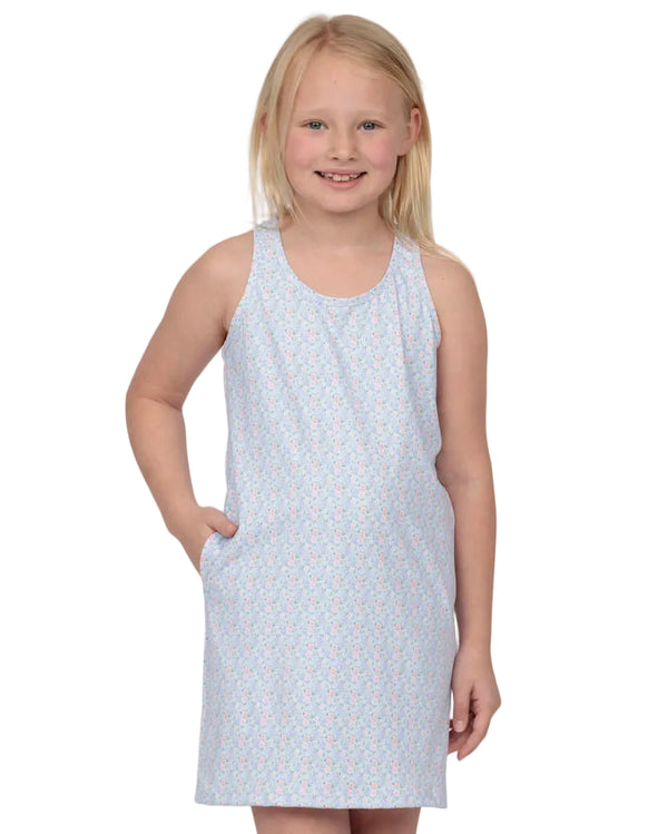 Grand Blue Flowers Izzy Tennis Dress