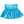 Slick Metallic Gathered Skort- Turquoise