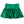 Slick Metallic Gathered Skort- Green