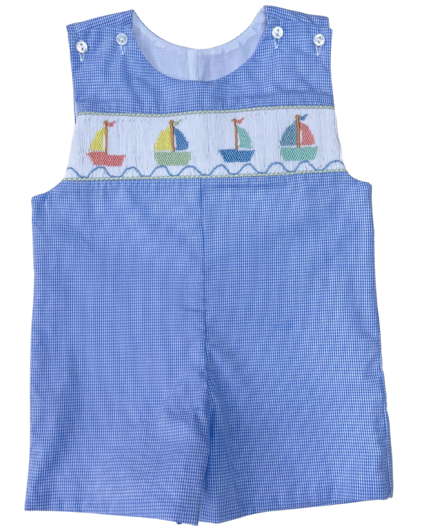 Sailboat Smocked Jon Jon