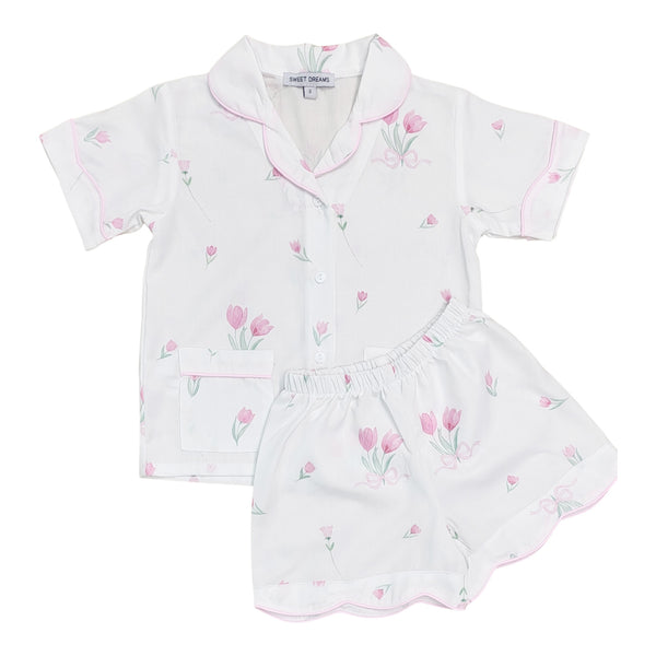 Tulip Print Short PJ Set