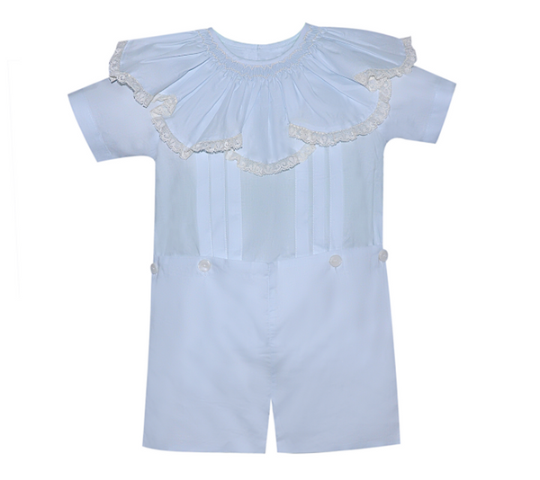 Emery Button Suit - Blue