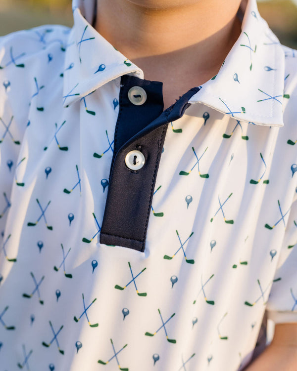 Parker Polo- Fairway Finder, Nantucket Navy