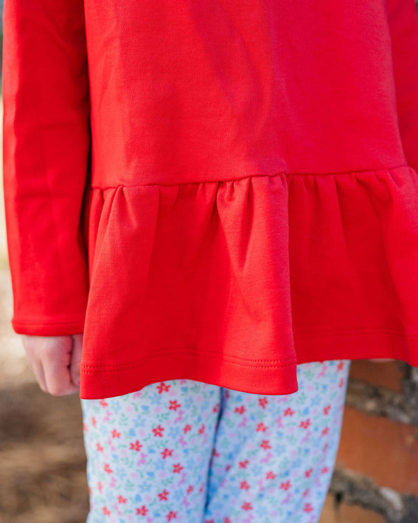 Peggie Peplum Legging Set- Full Bloom