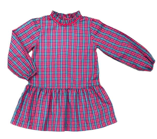 Penelope Dress- Red Christmas Plaid