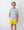 Yellow Retro Super Shorts W/ White Piping