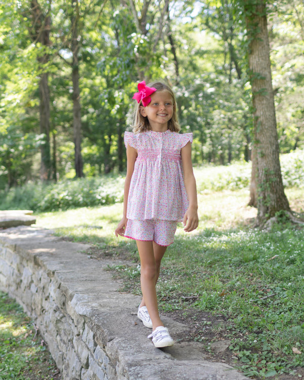 Poppy Smocked Blouse - Tutti Frutti