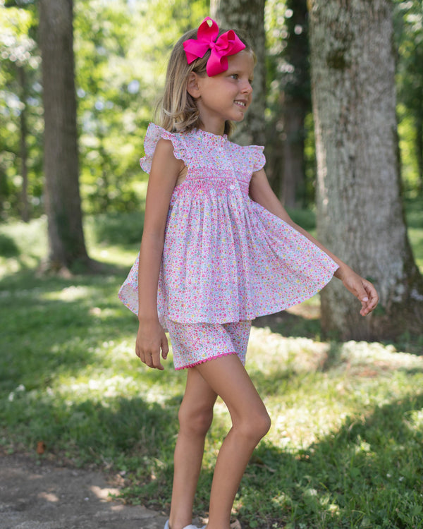 Poppy Smocked Blouse - Tutti Frutti