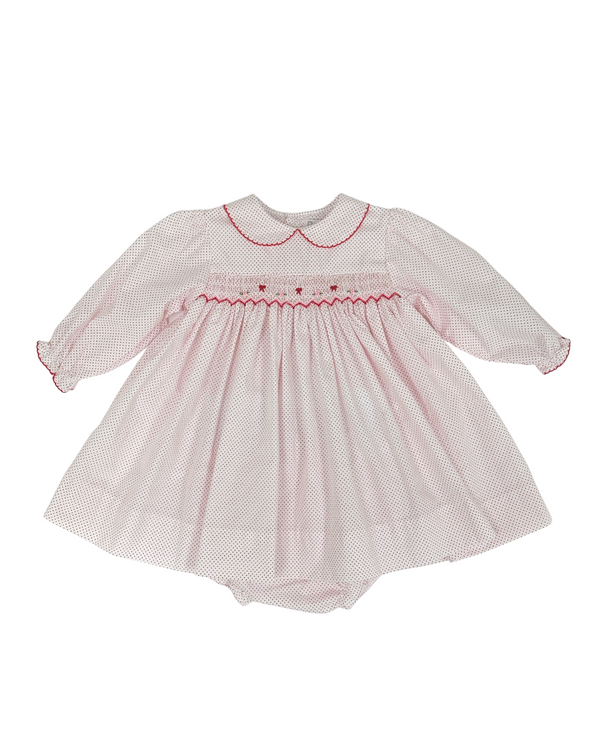 Flowers and Bows Smocked Dress