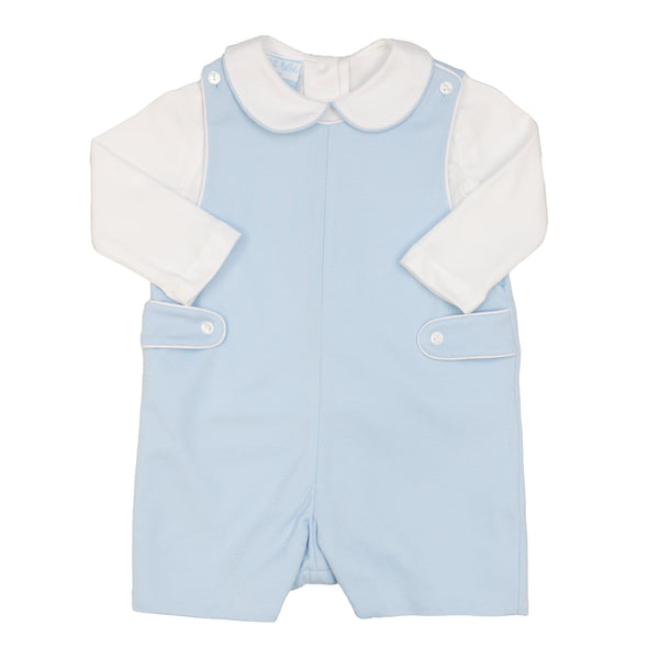 Light Blue Knit Jon Jon Set