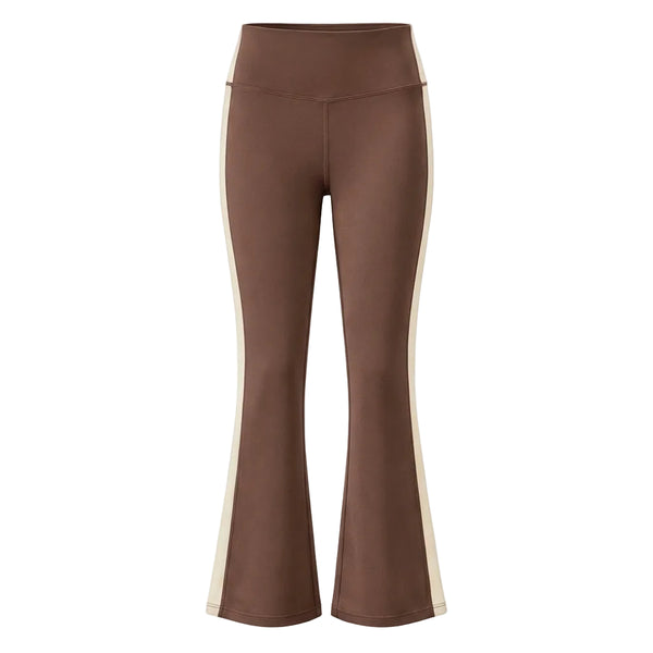 Lollie Flare Leggings- Brown/Cream