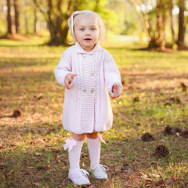 Double Breasted Coat- Pink