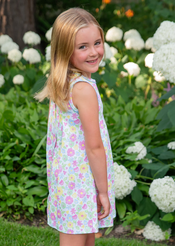 Blossoms & Blooms Knit Pleat Dress