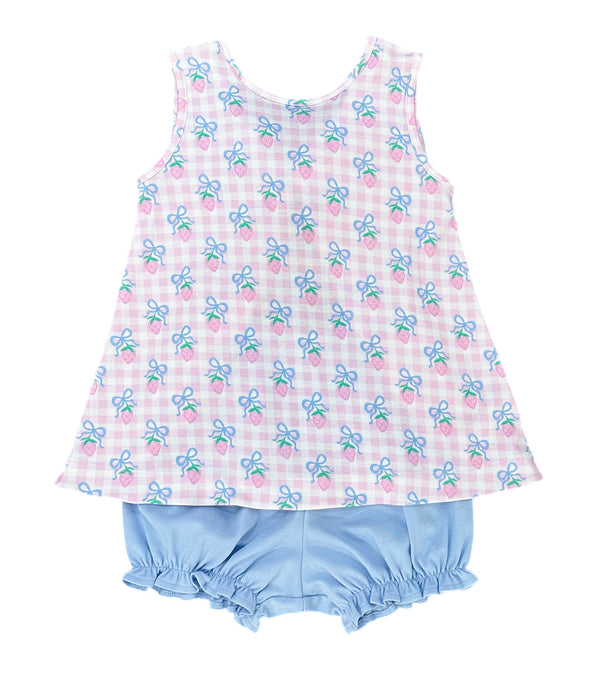 Berry Special Knit Bloomer/Banded Short Set