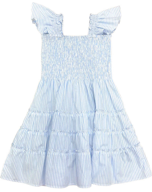 Charlotte Dress Blue Stripe