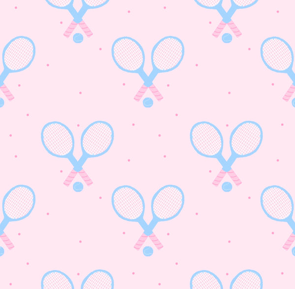 Serve it Up W/ Tennis Rackets- Stella Tennis Dress