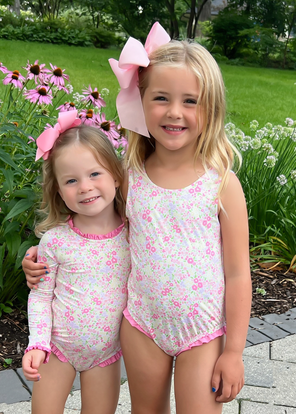 Lottie One Piece Swimsuit- Fuchsia Floral