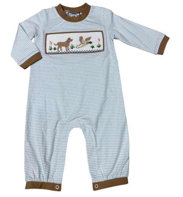 Duck Hunt Smocked Romper