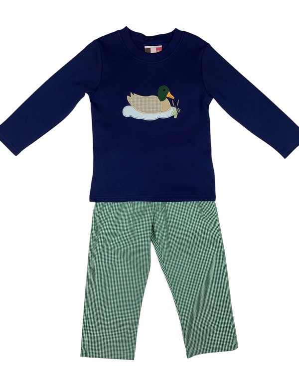 Mallard Duck Applique Pant Set