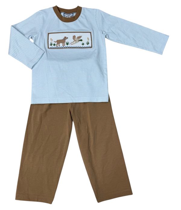 Duck Hunt Smocked Pant Set