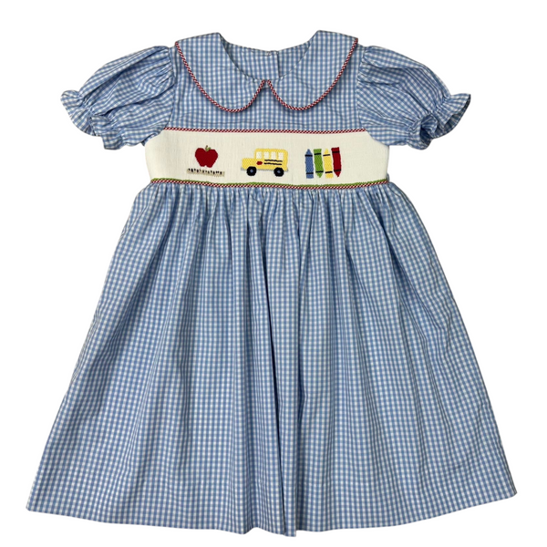 Wheels on the Bus Smocked Dress