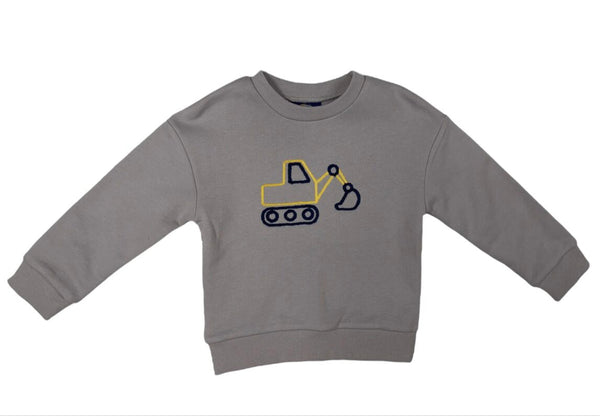 Excavator Embroidery Sweatshirt
