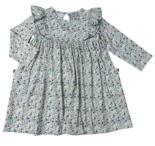Vintage Ditsy L/S Pocket Dress