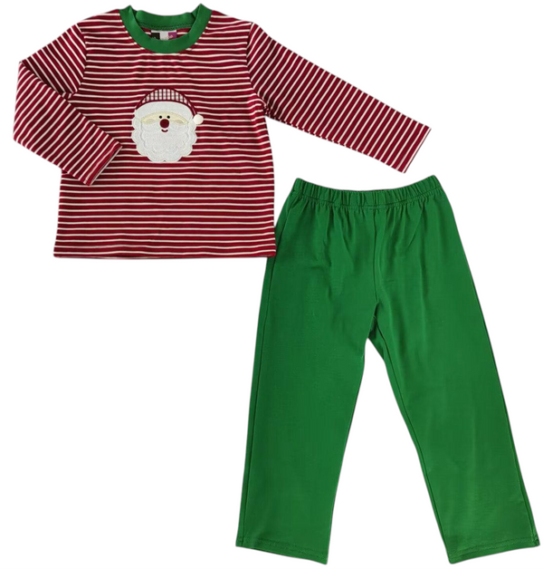 Santa Applique Pants Set