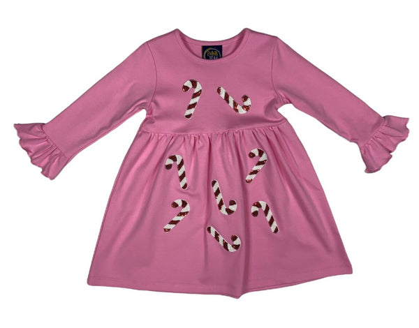 Candy Cane Applique Dress