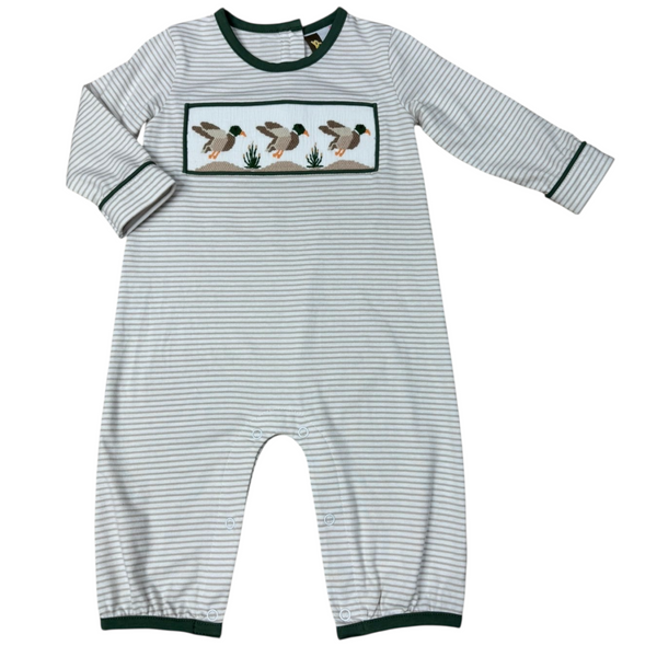 Mallard Duck Smocked Romper
