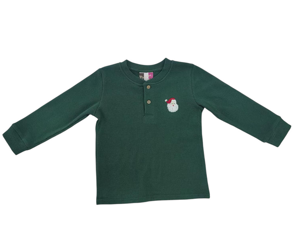 Henley Shirt- Santa