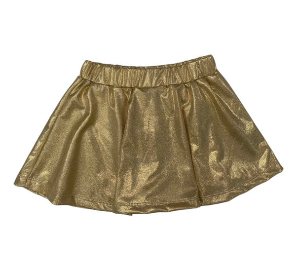 Blakely Skort- Gold Sparkle