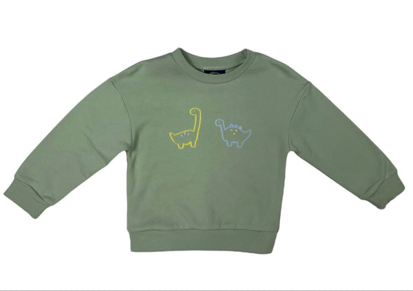 Dinosaur Embroidery Sweatshirt