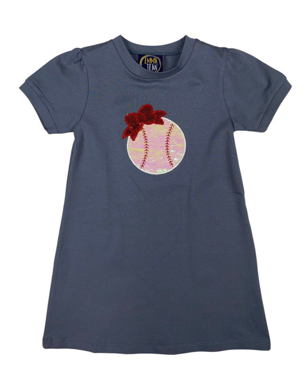 Baseball Applique Dress