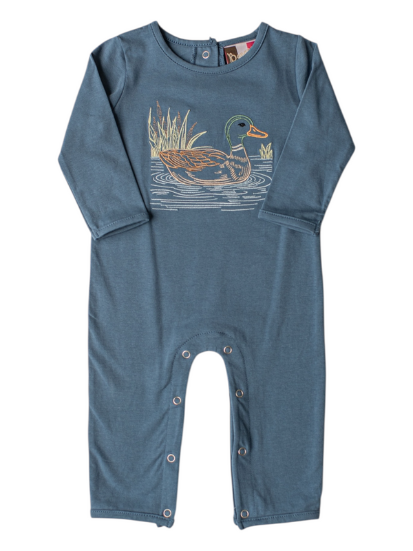 Mallard Duck Embroidery Romper