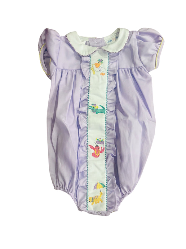 Mardi Gras Animal Bubble- Lavender
