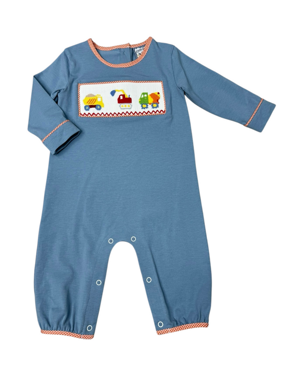 Construction Smocked Romper