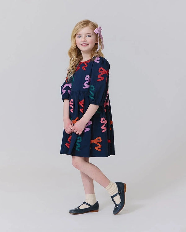 Brooke Dress- Multi Bow Applique