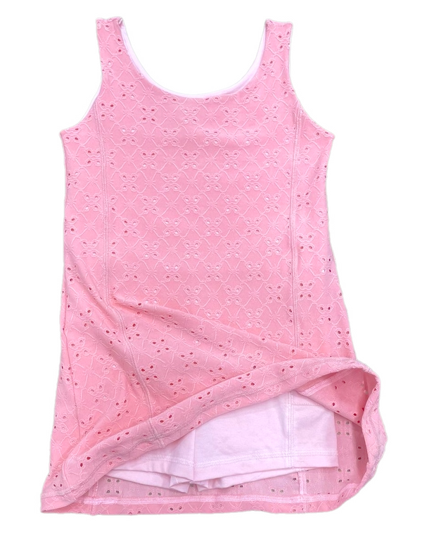 Pink Eyelet Tennis Dress