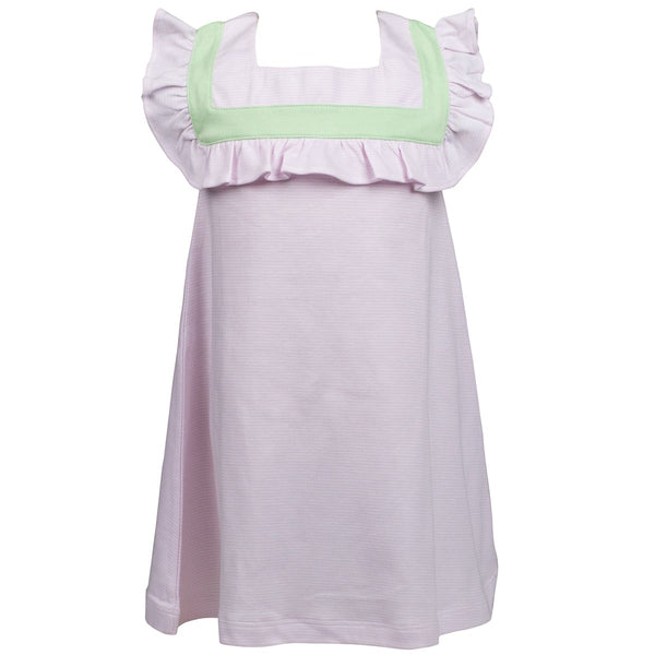 Pink W/ Green Pima Dress