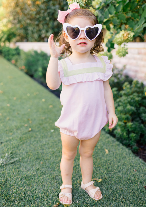 Pink W/ Green Pima Bubble