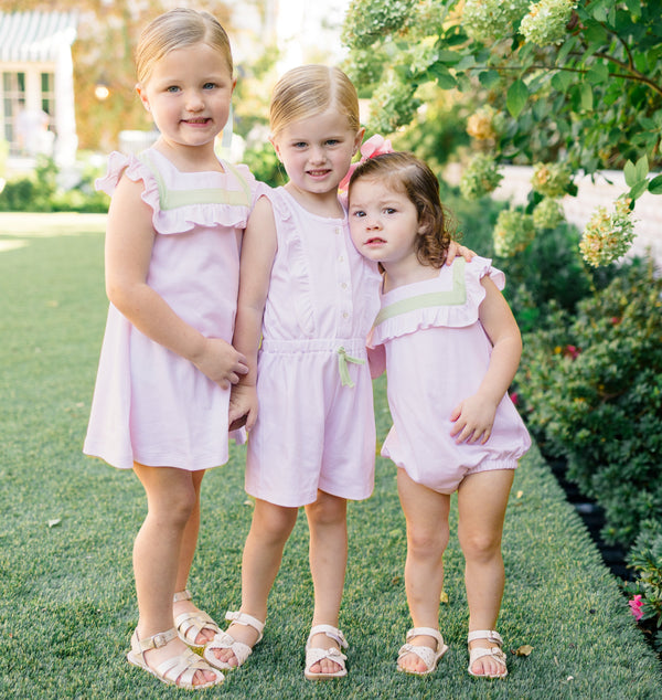 Pink W/ Green Pima Bubble