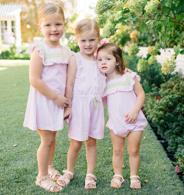 Pink W/ Green Pima Dress