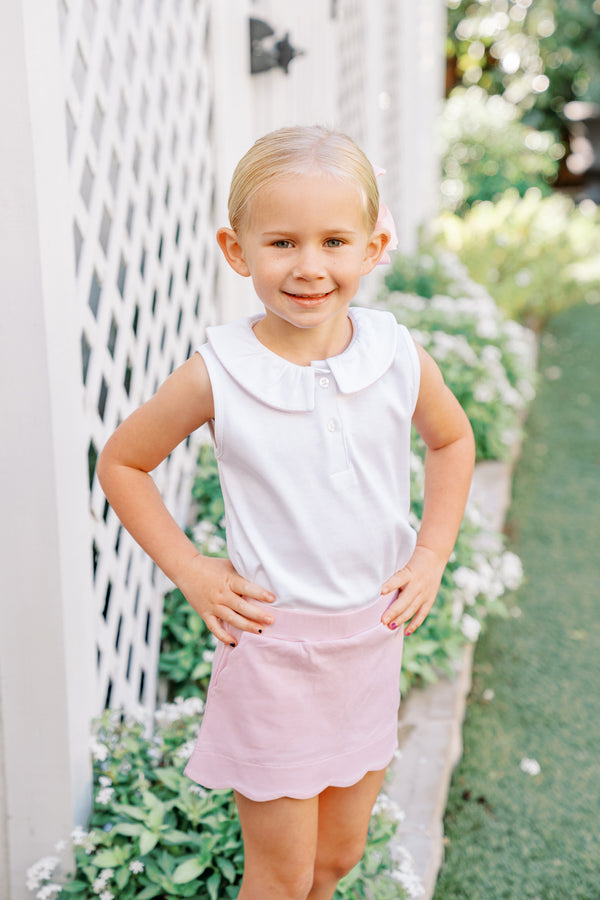 Sophie Scallop Skort- Pink