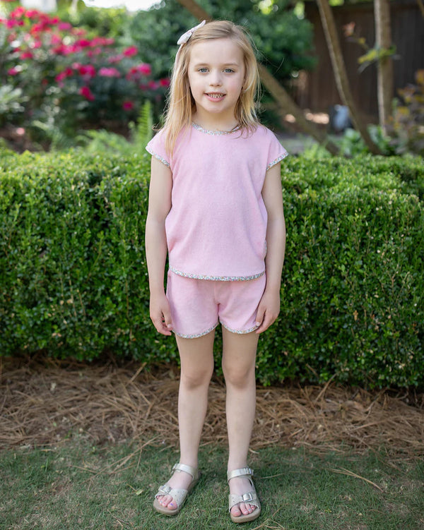 Terry Short Set- Pink