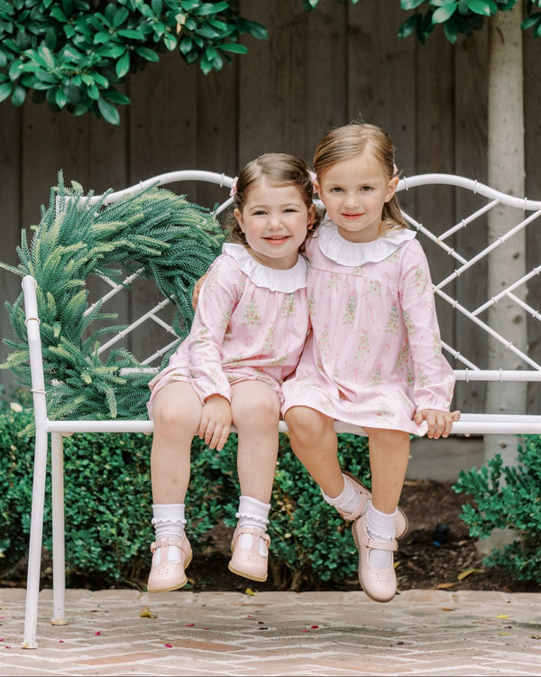 Pink Tinsel L/S Bloomer Set