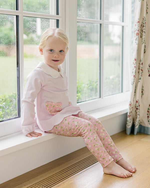 Pink Petal Tunic Set