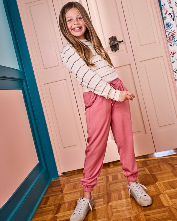 Peyton Top- Blush Stripe