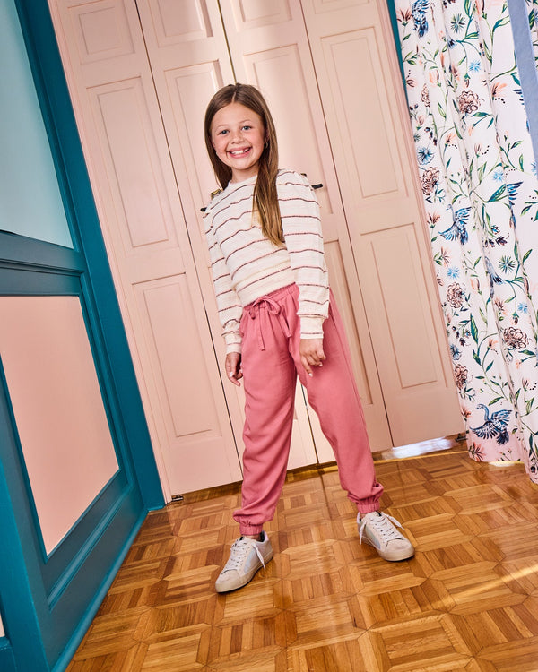 Peyton Top- Blush Stripe