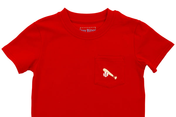 Pocket Tee- Baseball
